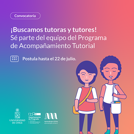 uscamos tutoras y tutores para el Programa de Acompañamiento Tutorial, 2do semestre 2025