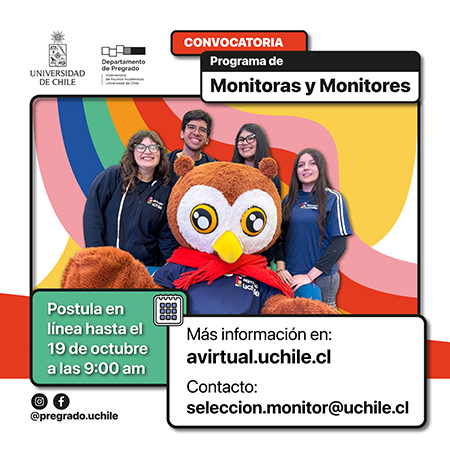 Convocatoria Monitoras y Monitores